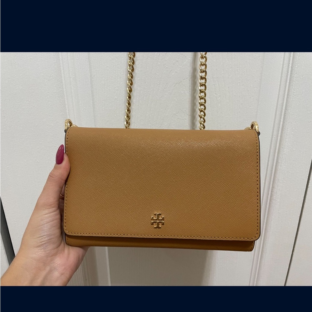 Tory Burch Brown Leather Crossbody Bag